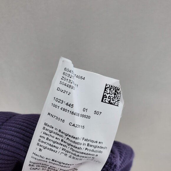 SET Hugo Boss Sz M Diragol Biz Purple Box Logo Sweatshirt Shorts French Terry - Picture 11 of 11